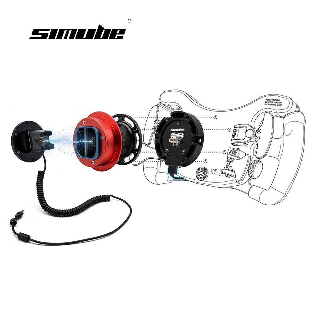 Simube Powerlink USB QR2-A System for Sim Racing Steering Wheel