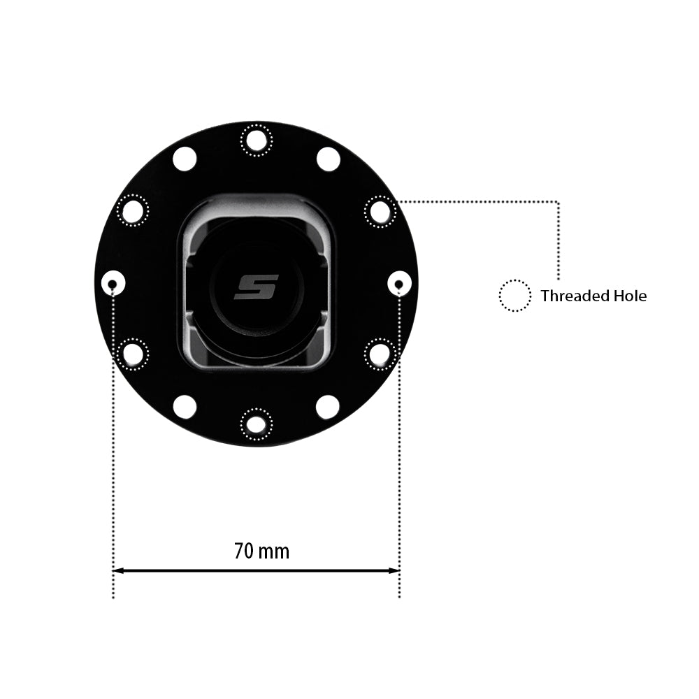 QR2 Base side with 70 mm Bolt Pattern