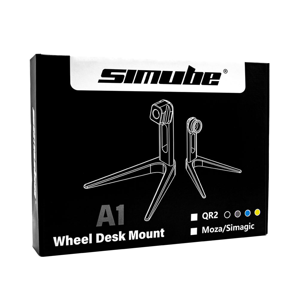 A1 Wheel Desk Mount Holder For QR2, Moza/Simagic - Simube