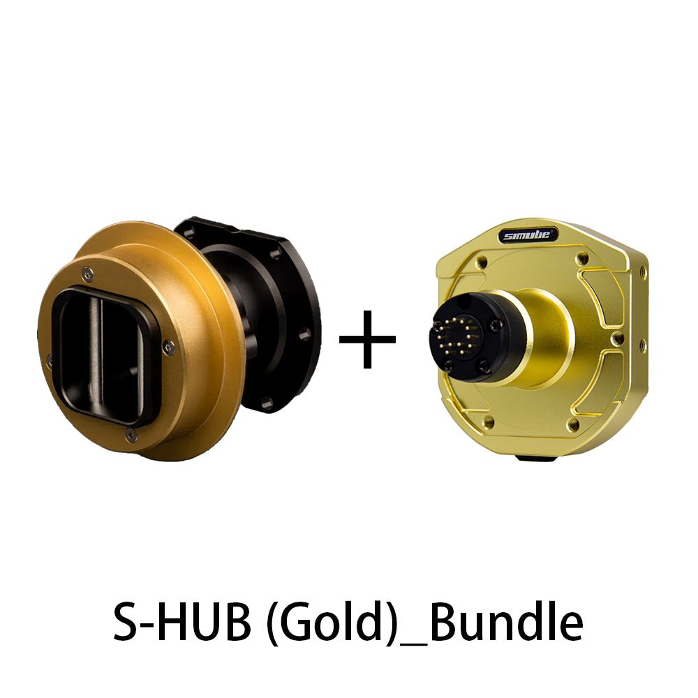 Fanatec 用 SIMUBE ハブ PODIUM HUB ゴールド Simube HUB Bundle - Universal Sim Racing Steering Wheel Adapter